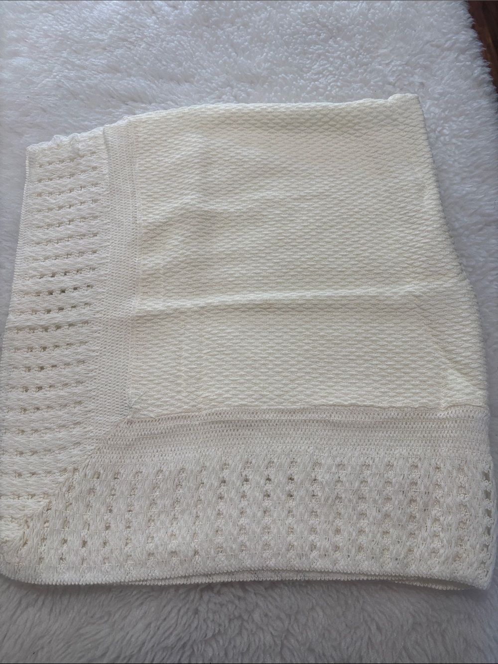 Baby Girl Ivory Lace Eyelet Dress & Bonnet Set | Northbury Textiles | NWT - Picture 13 of 13